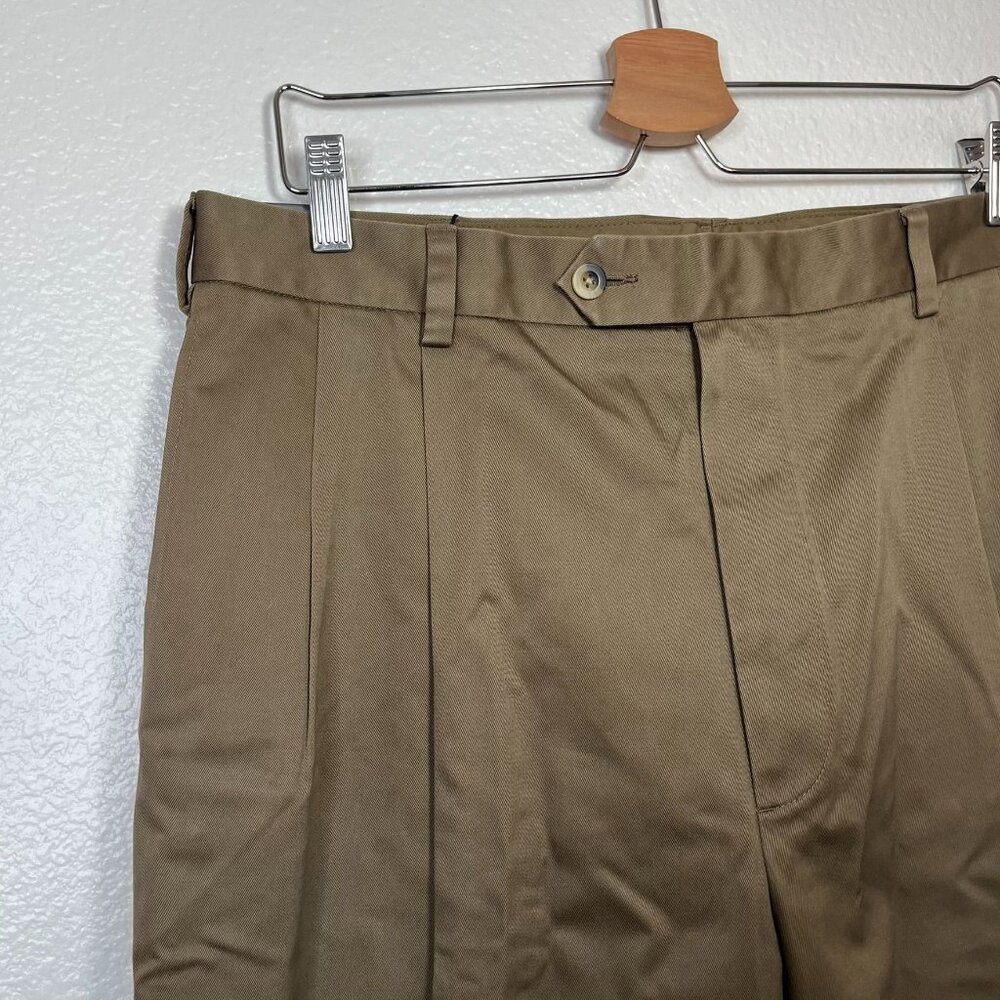 Jos. A. Bank Travelers Twill Mens Khaki Dress Pants Size 36 x 38 - Picture 5 of 13